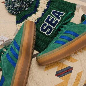 Adidas Wmns Gazelle Bold 'Green Blue Gum'